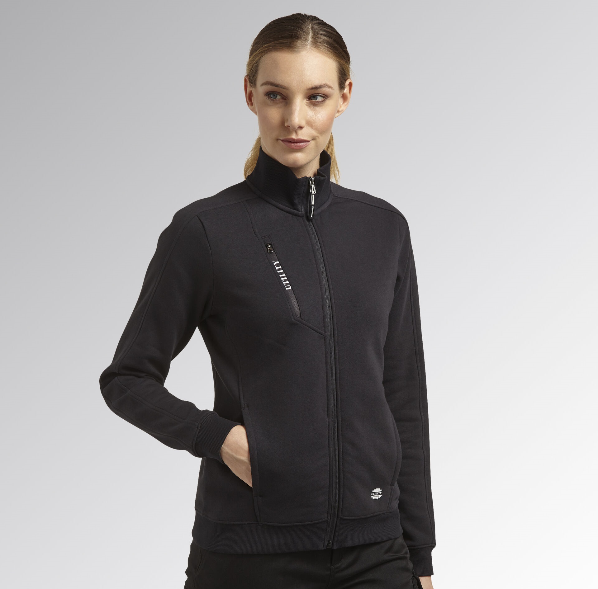 Jacheta DIADORA Lady Sweatshirt FZ Litework